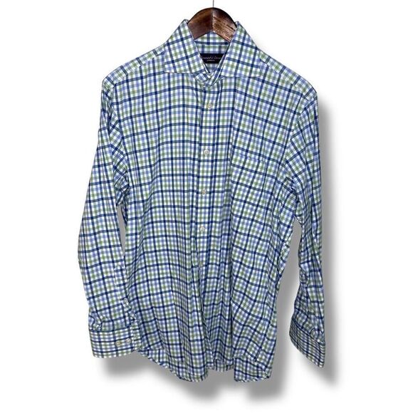 Seaward & Stearn London Spread Collar Dress Shirt Size 15.5 M - Picture 1 of 9